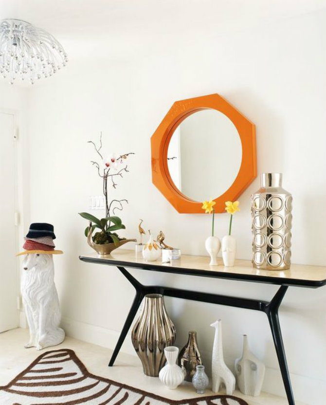 narrow console table BY JONATHAN ADLER