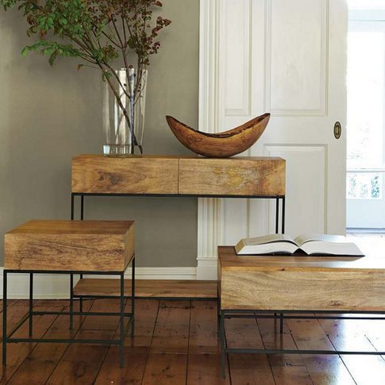 rustic console tables